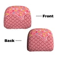 thumbnail image 6 of Kdxio Chocolate with Flowing Cream Pattern Print 2 Piece Car Head Rest Covers Set Auto Front/Rear Seats Headrest Cover Universal Fit Most Cars,Sedan, SUV, 6 of 9