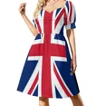 thumbnail image 3 of Vestido sin mangas Union Jack vestidos de verano para mujer vestidos de verano para mujer ropa de verano para mujer vestido largo, 3 of 7