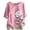 Pink, variant on Women's Sneaker Graphic Tee Crew Neck Short Sleeve Regular Fit Casual Lightweight Summer Top