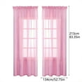 thumbnail image 2 of Semi Sheer Curtains Light Filtering Window Drapes Thermal Insulated Voile Panels -Free Sheer Curtains for Living Room, Bedroom Wedding,Photography Stage Decor Pipe and Drape System Compatible, 2 of 8