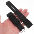 thumbnail image 3 of LOLIPPYY Stylish Silicone Watch Band 22mm Watch Strap Watch Wristband for Replacement (Black), 3 of 7