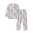 thumbnail image 1 of Balery Cute Shark Pijama para Hombre de Dos Piezas con Manga Larga, Conjunto de Dormir y Descanso Suave con Bolsillos-X-Large, 1 of 7