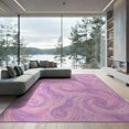 thumbnail image 2 of ODIKA 6'x9' Washable Area Rug Pink Abstract Swirl Tie Dye Blend Ombre Gradient Watercolor Large Flowing for Family Room, Living Mater Bedroom, Non-Slip, Easy Care, 2 of 7