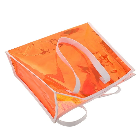 TABLZONE Clear PVC Shoulder Bag with Holographic Effect for Concerts and Events