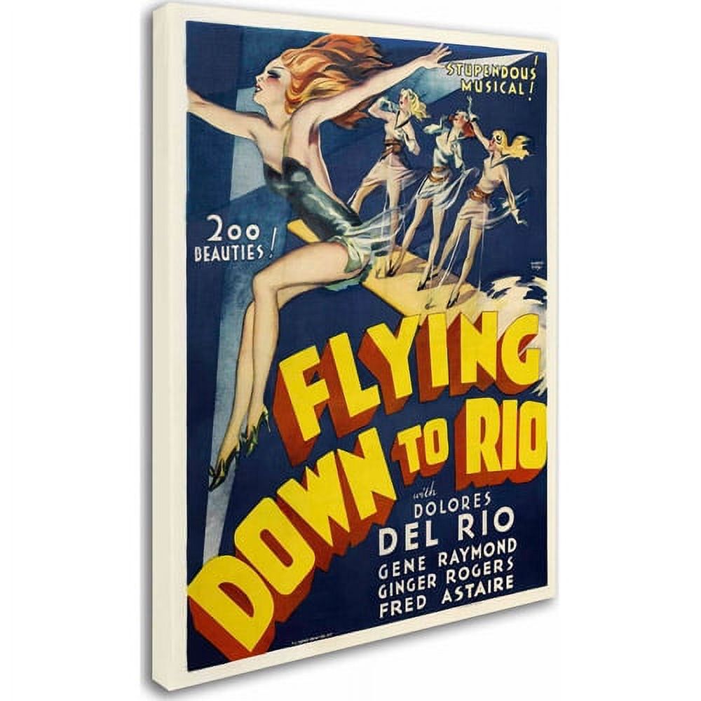 Trademark Fine Art "Flying Down to Rio" Canvas Art by Vintage Apple Collection