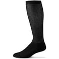 thumbnail image 7 of MDR Diabetic Over the Calf Length Crew Socks (12 Pair Pack) Seamless Cotton Blend Made in USA (Black, 13-15), 7 of 7
