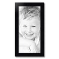 thumbnail image 2 of ArtToFrames 11" x 23" Satin Black Step Lip Picture Frame, 11x23 inch Black Wood Poster Frame (WOM-1452), 2 of 7