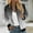 Gray, variant on Oversized Coats for Women Zip up Bomber Jacket Gradient Pocket Casual Womens Tops