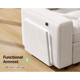thumbnail image 5 of 7-Seat Modular Sectional Sofa with Pull-Out Bed, Reclining Backrest, USB Ports, Table, LED Lights & Storage Seats – Tool-Free Assembly, Comfortable Living Room Furniture, 5 of 8