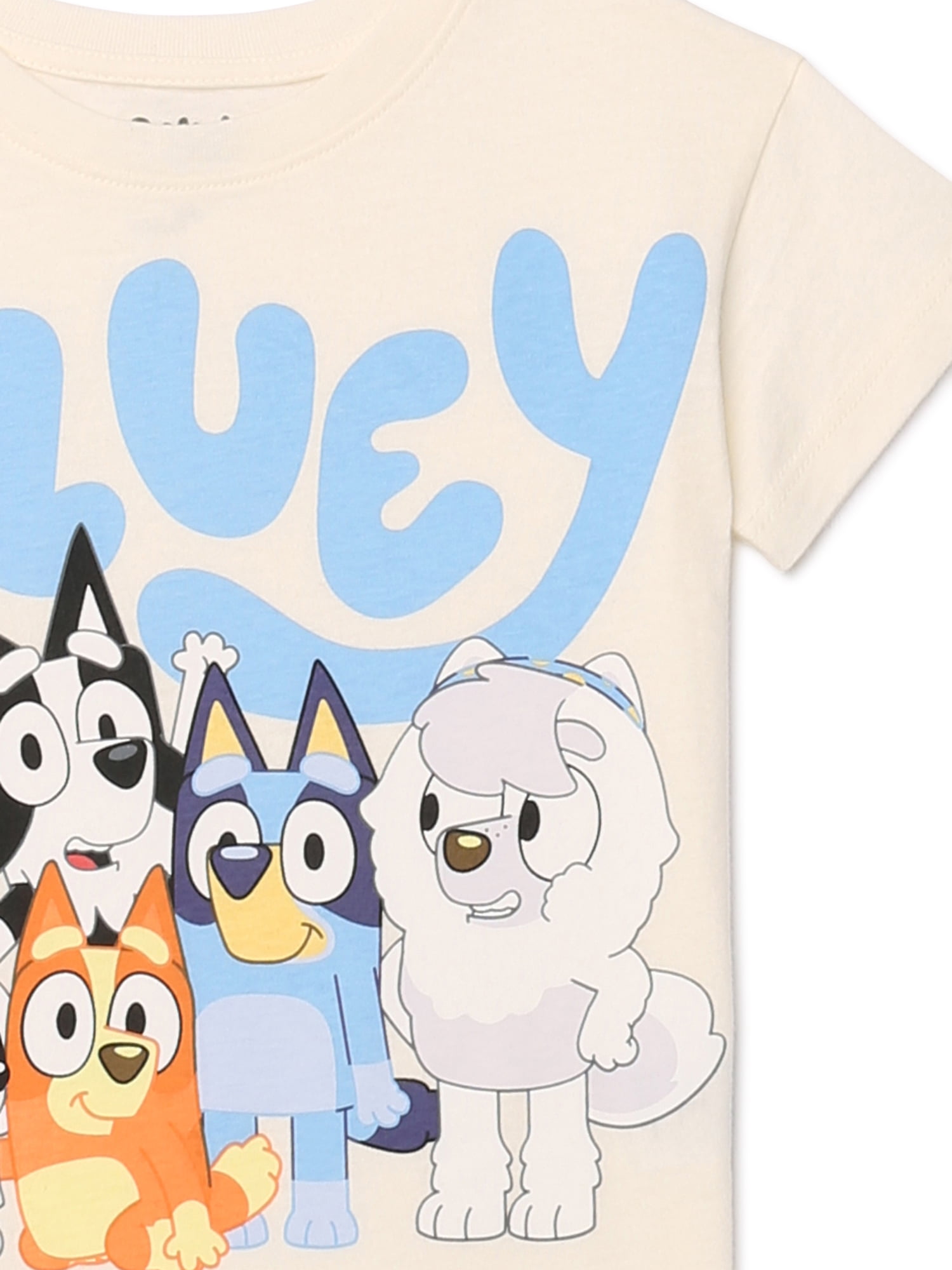 Bluey Toddler Graphic Crewneck Tee with Short Sleeves, Sizes 12M-5T