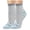 Blue, variant on Women's Novelty Animal Socks, Cute Striped Cat Face Crew Socks, Sweet Funny Cotton Hosiery Casual Daily Wear Outfit Accessories Blue One Size