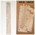 thumbnail image 2 of CHZIMADE Natural Wooden Wall-Mounted Growth Chart for Baby and Kid Room, 2 of 6