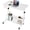 Modern White, variant on Adjustable Height Mobile Computer Desk,Table for Home Office Bedroom