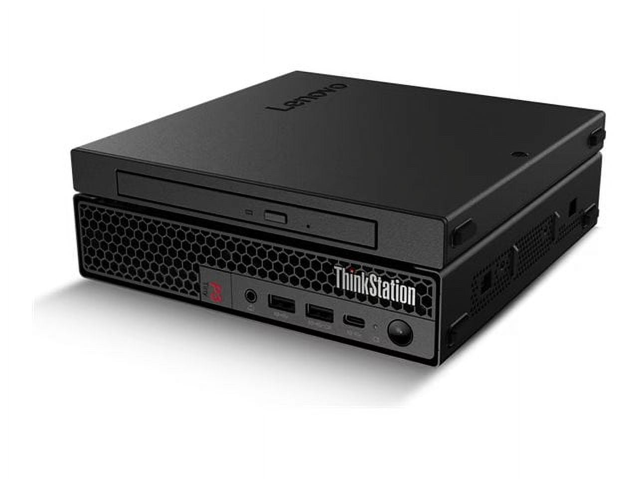 Lenovo ThinkStation P3 30H0 - Tiny 1 x Core i9 13900 / up to 5.6 GHz - vPro Enterprise - RAM 64 GB - SSD 2 TB - TCG Opal Encryption, NVMe, Performance - T1000 - Gigabit Ethernet, IEEE 802.11ax (Wi-Fi 6E) - Win 11 Pro - monitor: none - keyboard: US - black - Lenovo TopSeller - with 3 Years Lenovo Premier Support