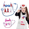 thumbnail image 4 of 7pcs/set Kids Play Doctor Game Toy Children Simulation Hospital Pretend Doctors Kit Child Stethoscope Cosplay Toys, 4 of 7
