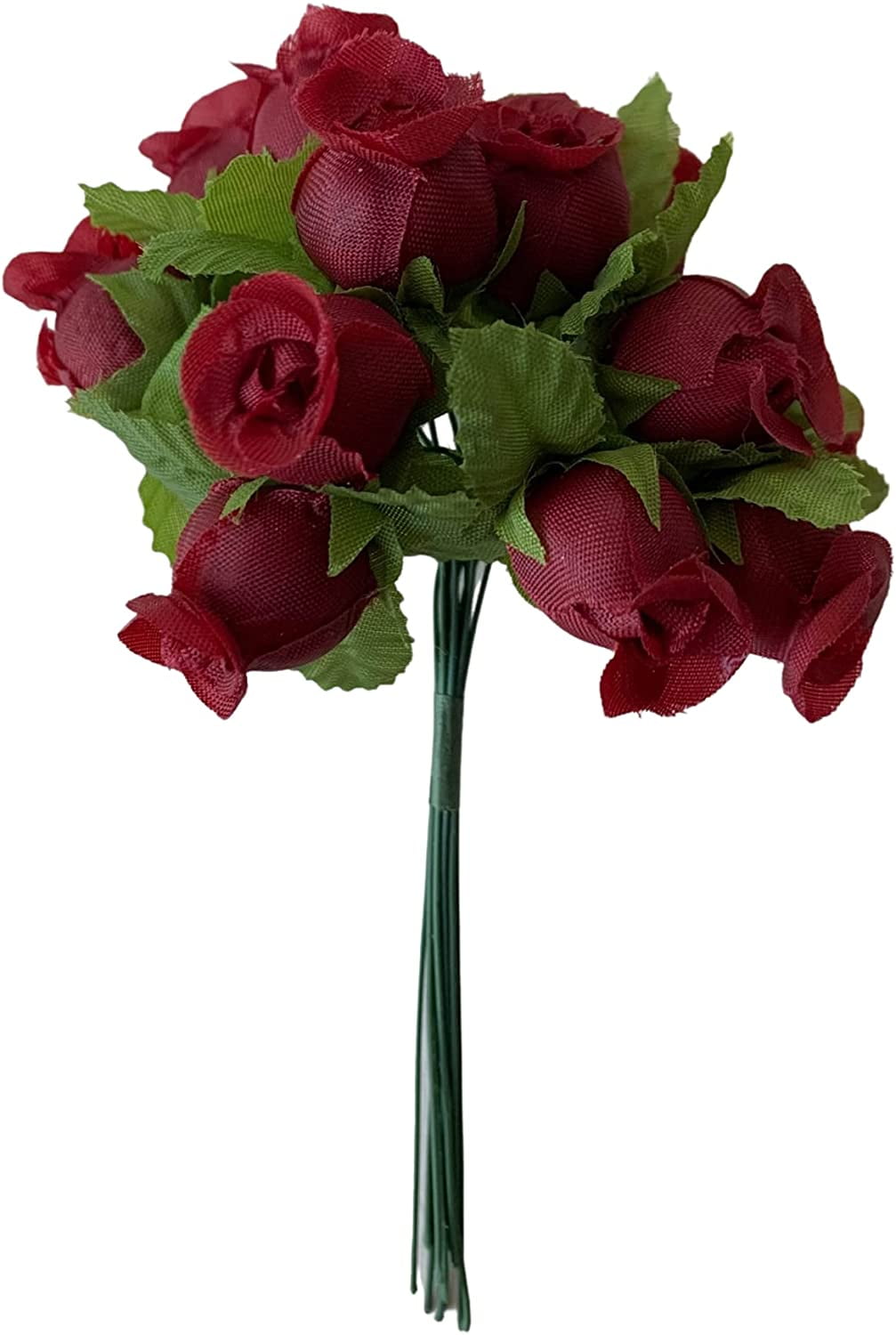 Burgundy Artificial Silk Flower Roses - 12 Mini Bouquets of 12 Rosebuds,  144 Rosebuds Total, Wedding, Reception, Anniversary, Bridal Shower -  Walmart.com