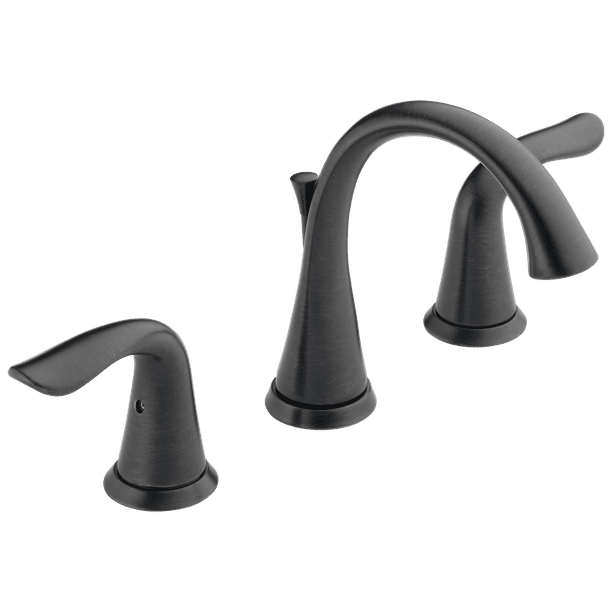 Delta Lahara Two Handle Widespread Bathroom Faucet in Bronze