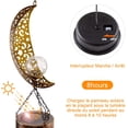 thumbnail image 4 of Campanas de viento solares LED para jardín, campanillas de viento lunares de metal para exteriores, luces solares para jardín, fiesta, patio, terraza, patio, decoración del hogar, 4 of 5
