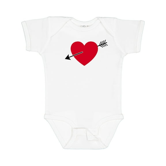 Inktastic Valentines Day Heart Arrow Boys or Girls Baby Bodysuit