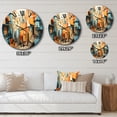 thumbnail image 4 of Designart "Multidimensional Cubist Art V" Landscapes Oversized Wall Clock, 4 of 5