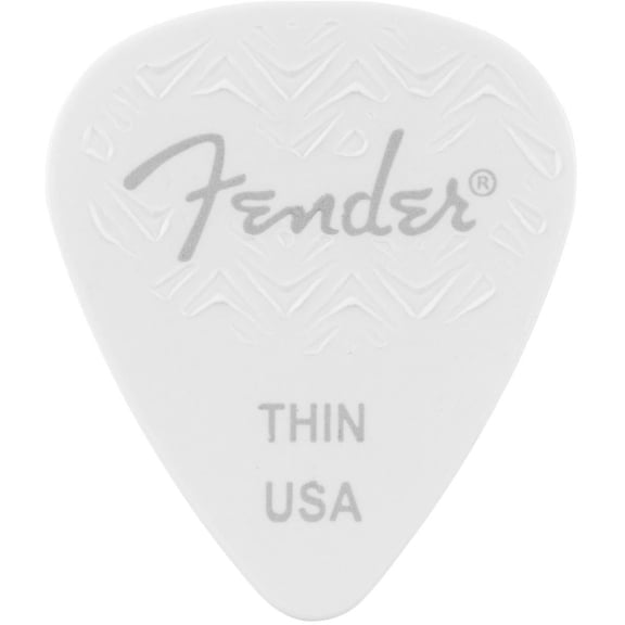 Fender Wavelength Picks, Thin, 6 Pack, White