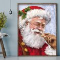 thumbnail image 2 of Cuadros Decorativos Cuadro de diamantes de Papá Noel taladro redondo completo imagen de diamantes de imitación Kit de dibujo DIY JShteea Nuevos Originales, 2 of 9