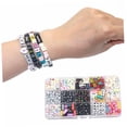 thumbnail image 3 of unbranded 500Ud Accesorios Para Bisutería Con Acrílicas De Letras Alfabeto En Colores Surtidos Para Pulseras, 3 of 8