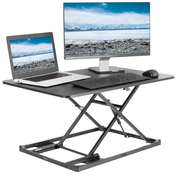 Vivo Single Top Height Adjustable 31 Standing Desk Converter