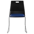 thumbnail image 4 of Luvraflex Stack Chair With Polypropylene Back, Padded Seat - Black, Blue, 4 of 5