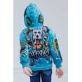 thumbnail image 4 of Sudadera con capucha Minecraft Creeper Zombie Steve para niños Turquesa 18-20, 4 of 5