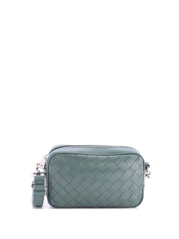 Pre-Owned Zip Camera Bag Intrecciato Nappa Small By Rebag