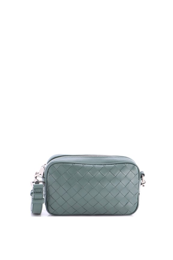 Pre-Owned Zip Camera Bag Intrecciato Nappa Small By Rebag