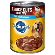 Pedigree Choice Cuts In Gravy With Beef & Liver Wet Dog Food, 13.2 Oz