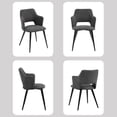 thumbnail image 3 of Set de 2 Sillas Comedor Cómodas, Color Gris, 3 of 6