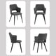 thumbnail image 5 of Set de 2 Sillas Comedor Cómodas, Color Gris, 5 of 6