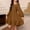 A92 Brown, variant on Xdegoge Elegant Kids Girls Dress Knee Length A Line Square Neck Long Sleeve Tween Summer Dress Ruffle Hem Solid Party Casual Wear for Teen