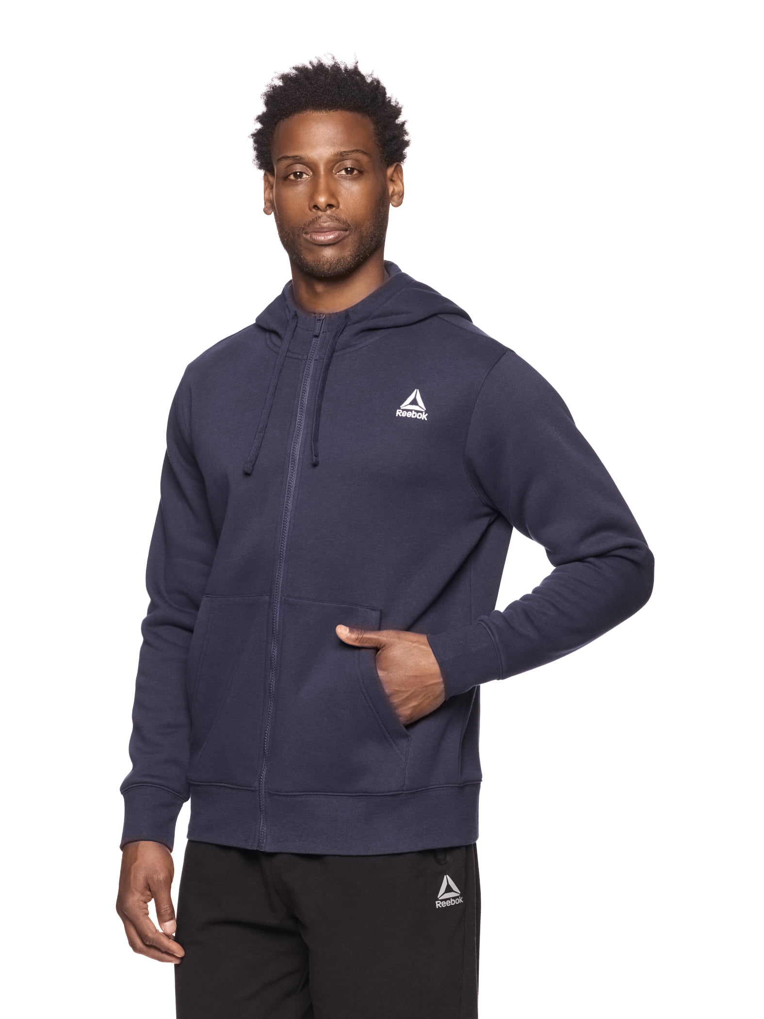Reebok Men's and Big Men's Game Day Full Zip Hoodie, Sizes XS-5XL