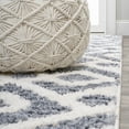 thumbnail image 6 of JONATHAN Y SANTA THERESA 2 x 8 Runner Rug, Astrid Retro Trellis - Cream/Gray, SNT103B-28, 6 of 7