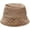 Khaki, variant on CoCopeaunts Bucket Hat for Women Autumn Winter Warm Solid Quilted Plaid Fisherman Hat Casual Version Outdoor Flat-top Basin Hat