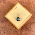 thumbnail image 2 of 14k Solid Gold Blue Murano Glass Evil Eye Pendant, 14k Gold, Good Luck, 2 of 5