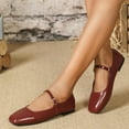 thumbnail image 5 of Pfhytec LU Women's Retro Plaid Dress Shoes Comfort Pointed Toe Ballet Flats Portable Holiday Shoes, 5 of 5