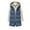 Blue Vest for Women, variant on jtjvou Womens Puffer Vest Sleeveless Hooded Zip Up Jacket Casual Quilted Winter Coat Stand Collar Gilet Jacket with Pockets Beige L