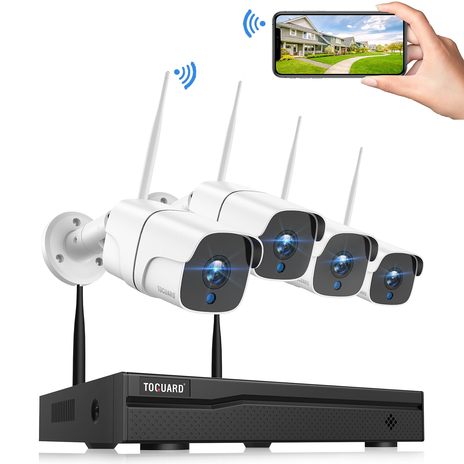 8CH 2MP 1080P HD Wireless WIFI IP Camera NVR CCTV Outdoor Security System KIT 