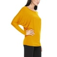 thumbnail image 3 of MOA Collection Women's Essential Dolman Sleeve Boat Neck Top (S-3XL), 3 of 4