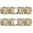 thumbnail image 2 of Coolnut Wood Basket with Watercolor Orange Pumpkins 2PCS Kitchen Faucet Mat Bathroom Faucet Mat Sink Microfiber Cloth Faucet Splash Catcher Faucet Mat Dish Drying Mat Sink Mat for Kitchen Sink 30x5in, 2 of 7