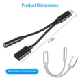 thumbnail image 5 of iMountek 2-in-1 USB-C Type C Adapter Port to 3.5mm Aux Audio Jack Earphone Headphone Cable Cord, 5 of 6