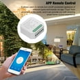 thumbnail image 4 of Mistaha 4PCS Tuya MINI DIY One Way Smart Switch Small Body APP Remote Control WiFi Switch Timer Light Switch Compatible With Home/Nest &, 4 of 8