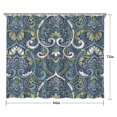 thumbnail image 5 of Blue Ethnic Paisley Pattern Shower Curtain 84"x72" ,Bathroom Decorative Shower Curtains Set with 12 Hooks,Modern Waterproof Washable Shower Curtain, 5 of 6