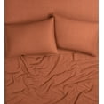 thumbnail image 5 of Brooklyn Loom Flax Linen 100% Linen Deep Pocket Rust 4-Piece California King, All Season, Adult Size, OEKO-TEX Certified, 5 of 9