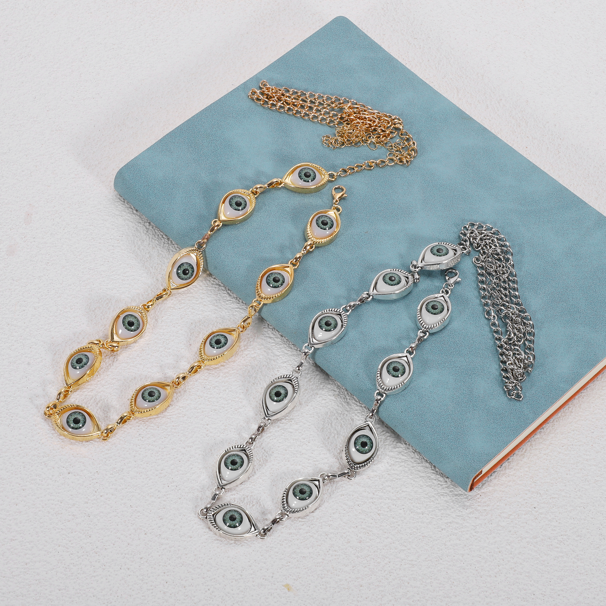 Unique Bargains Boho Style Eye Adjustable Waist Belt for Women Gold Tone